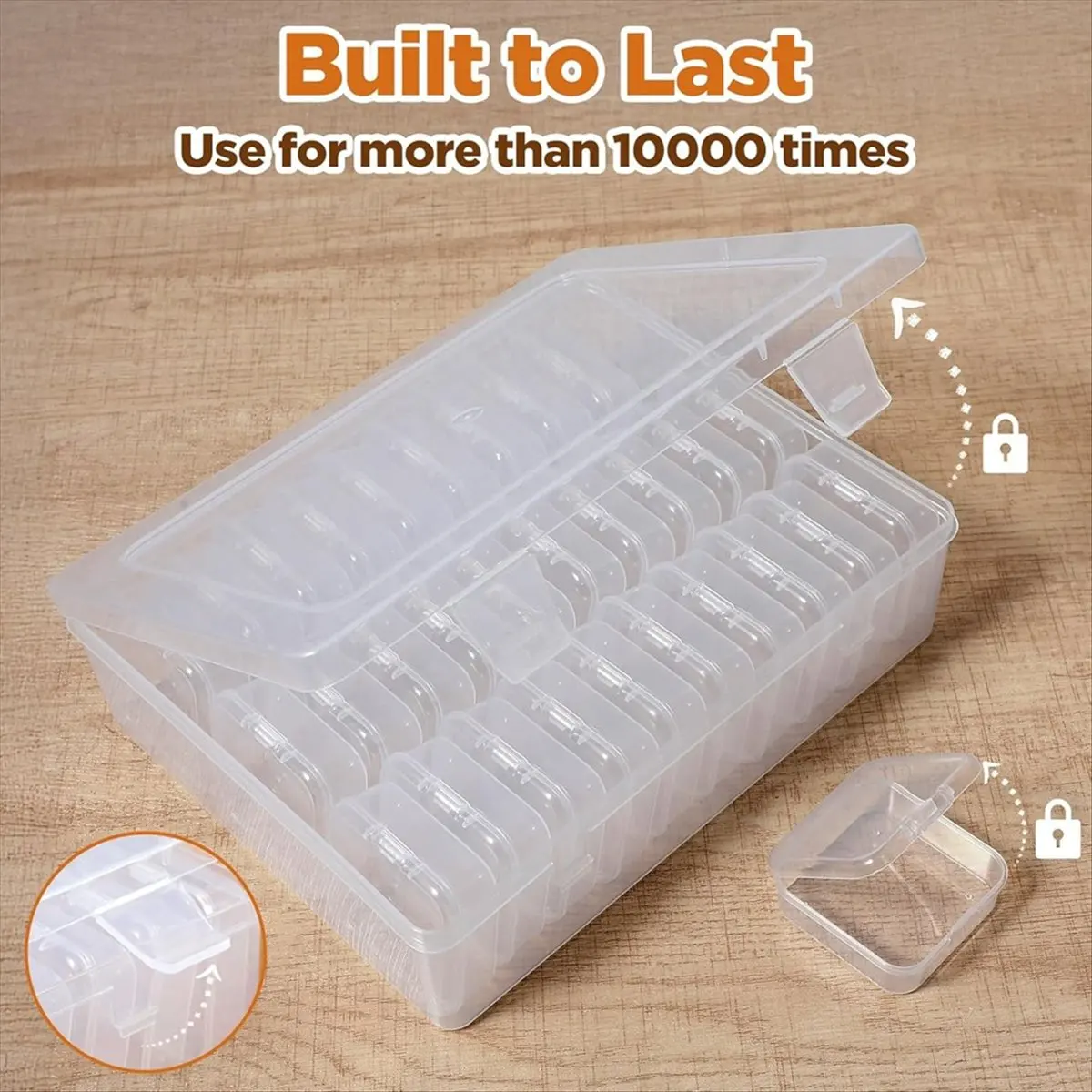 

【BAAQ】 90 шт., коробка-органайзер для бисера, контейнеры для хранения бисера, мини-пластиковая коробка для бусин для изготовления ювелирных изделий, поделок, браслетов «сделай сам»