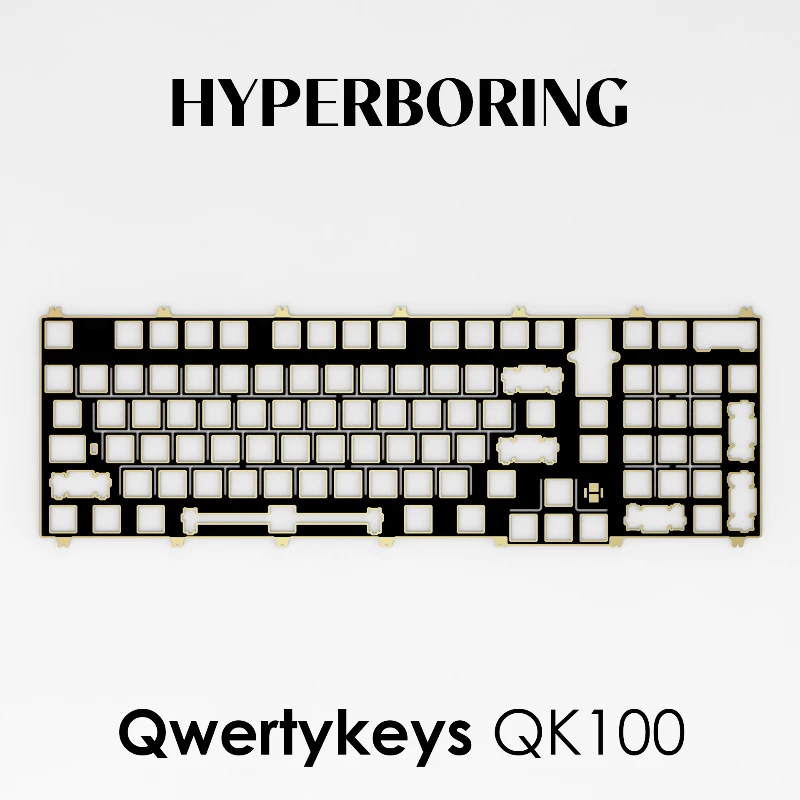 

Qwertykeys QK100 Positioning Plate PC POM FR4 Aluminium Copper Material Customized Mechanical Keyboard Accessory Build Kit