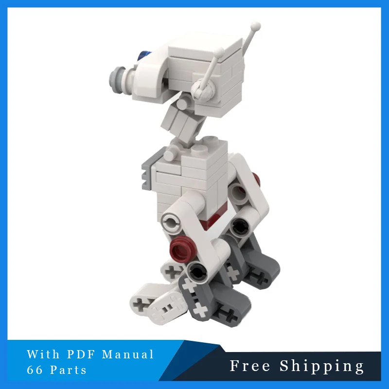 

66 шт., креативная серия Star Battle, маленький интеллектуальный робот-детектор, строительный блок, модель, детская сборная игрушка, рождественские подарки