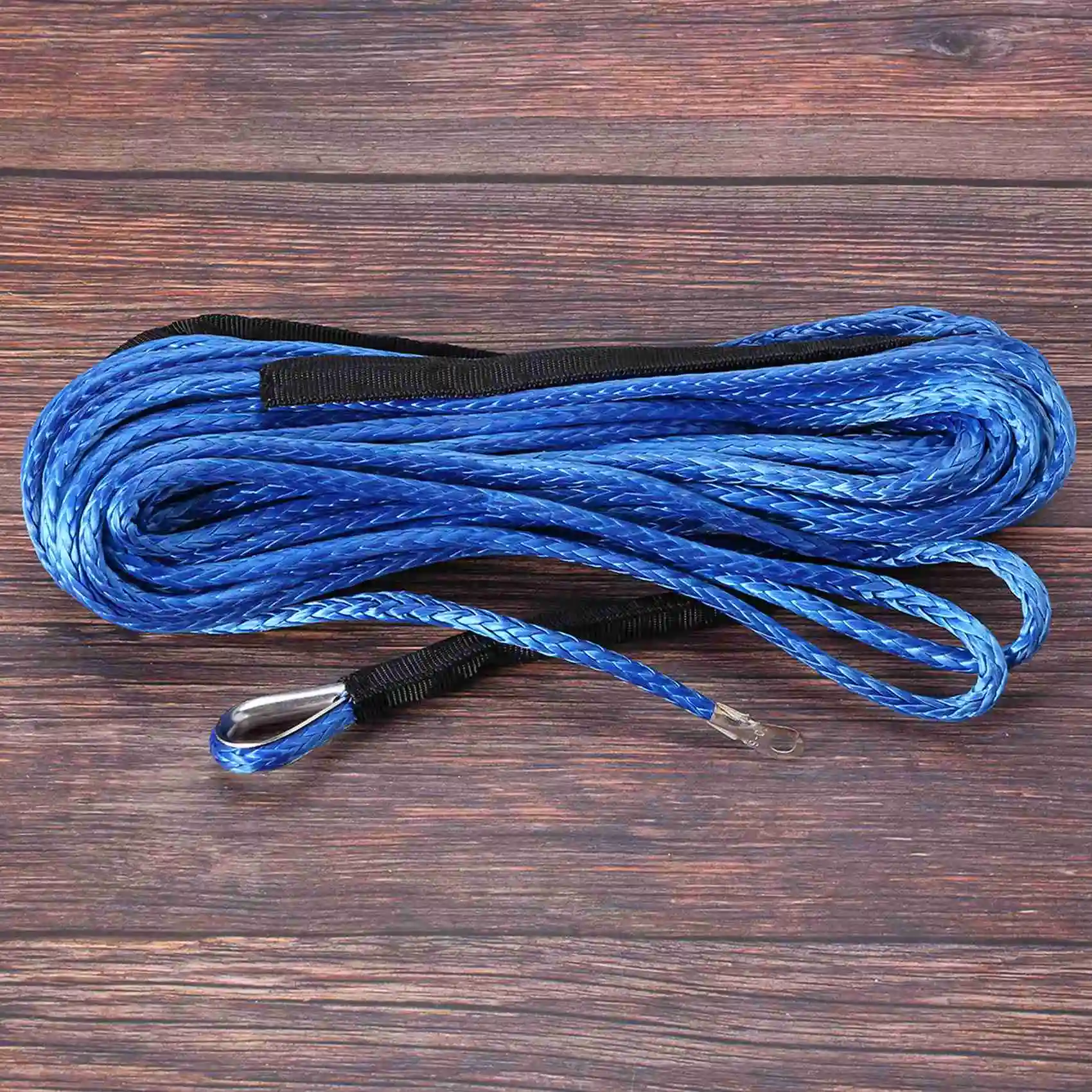 ABHX-3/16 Inch X 50 Inch 7700 Lbs Synthetic Winch Line Cable Rope With Protection Sleeve For ATV UTV