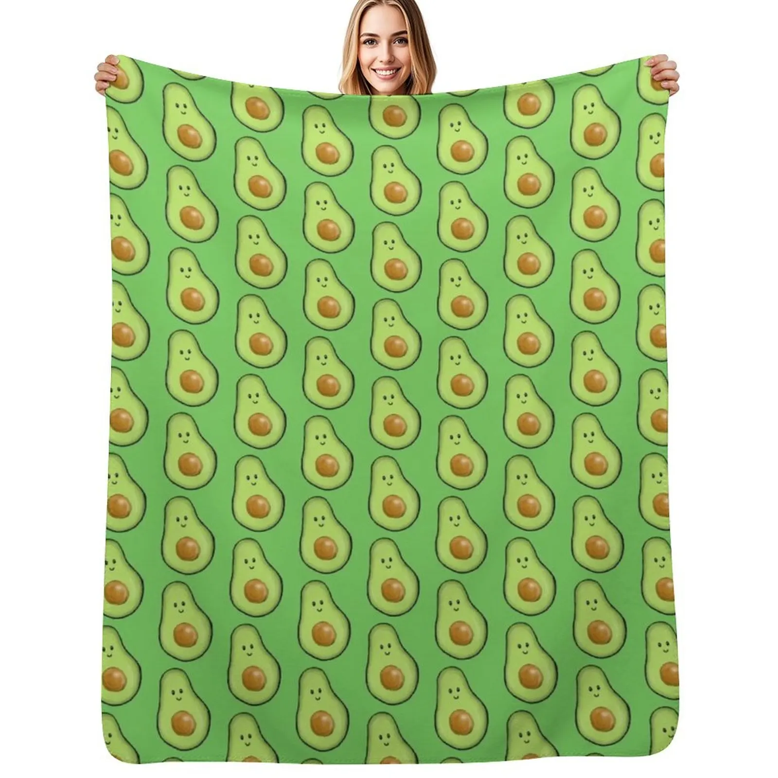 

Avocado Throw Blanket Soft Beds Luxury Thicken halloween Blanket