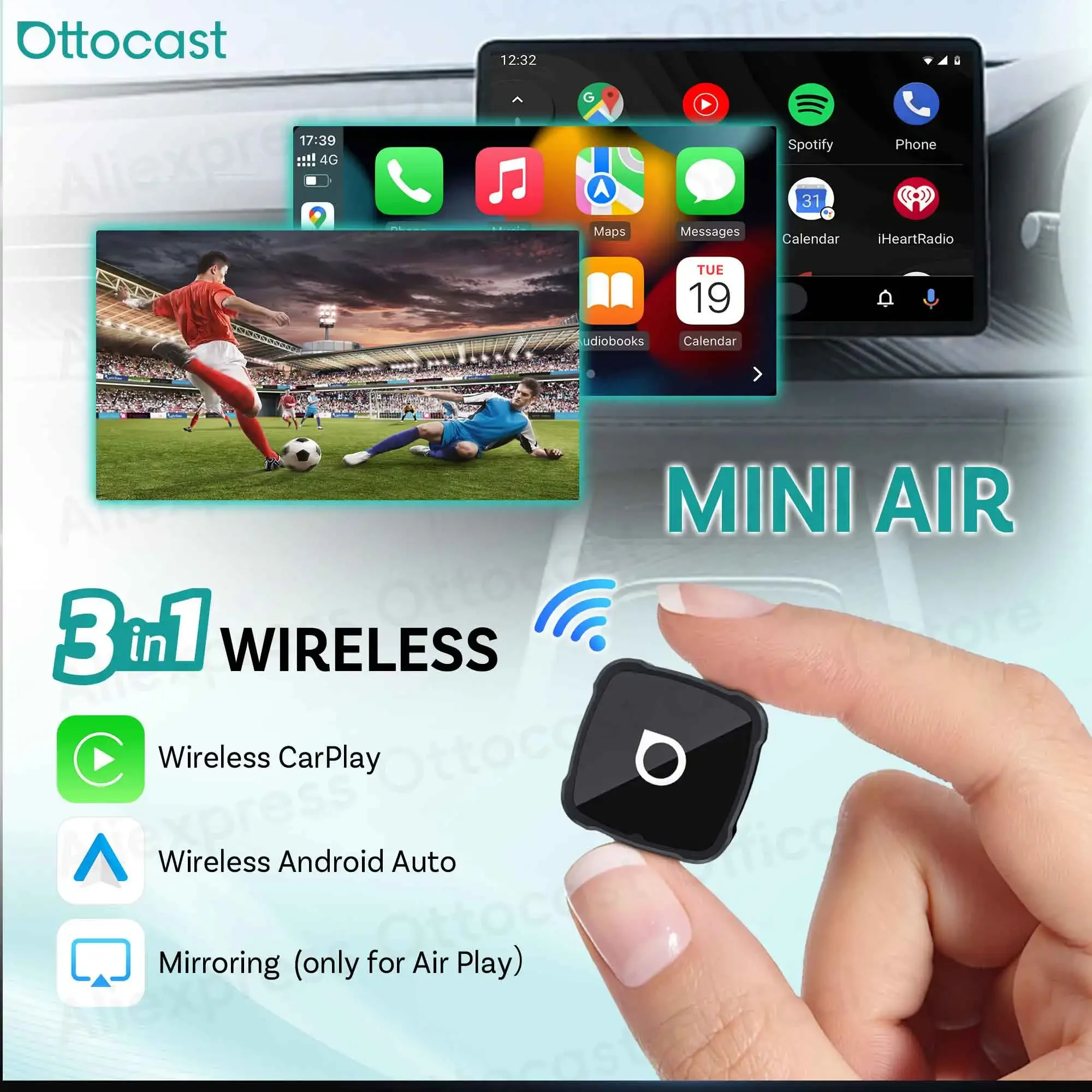 Ottocast 3 In 1 Wir…