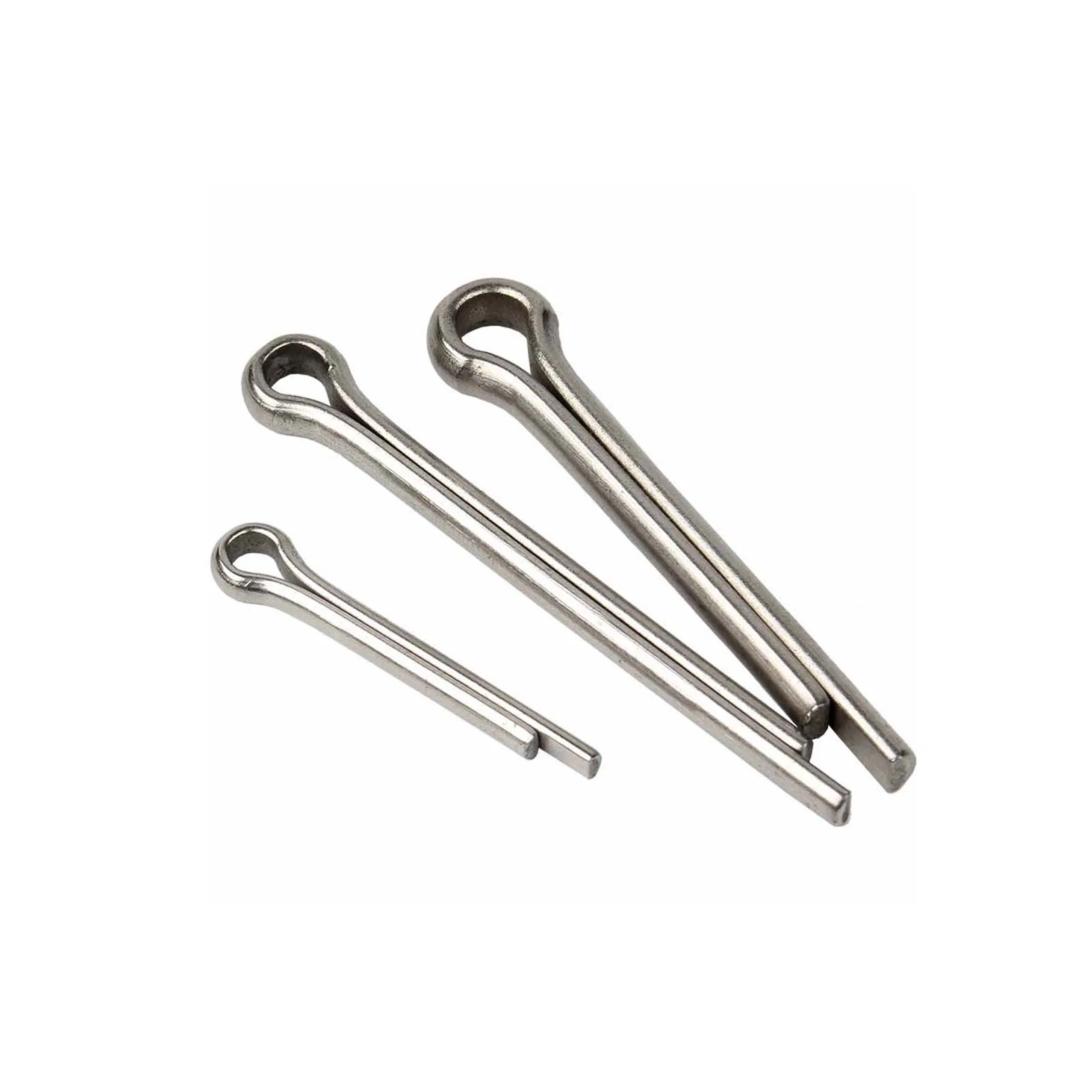 1/50pcs M1 M1.2 M1.5 M2 M3 M3.2 M4 M5 M6 M8 M10 304 Stainless Steel Spring Cotter Hair Pin Split Clamp Tractor Open Elastic Clip