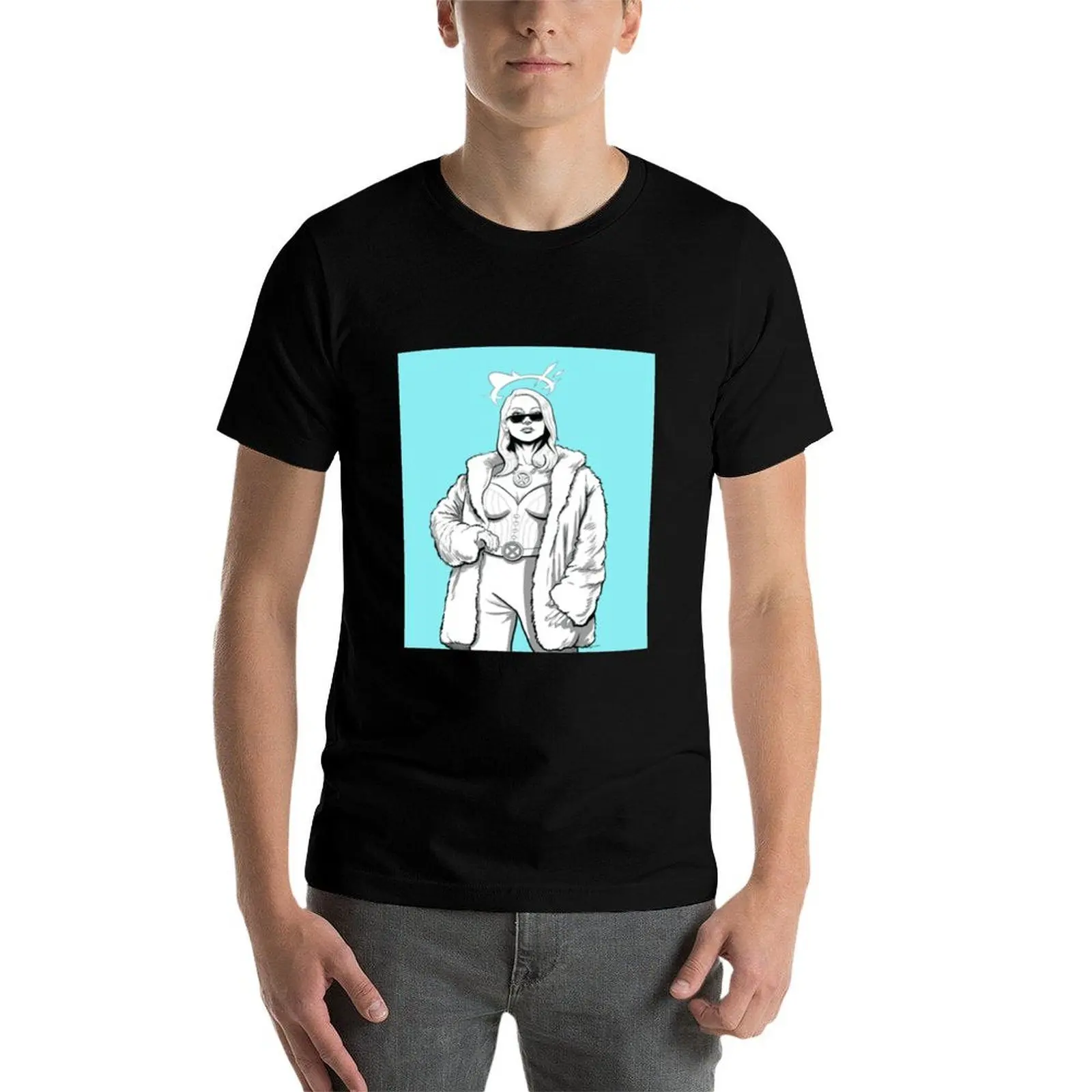 إيما فروست هو 100% أن متحولة تي شيرت قطن تي شيرت 100% جرام رجل تي شيرت للرجال تي شيرت