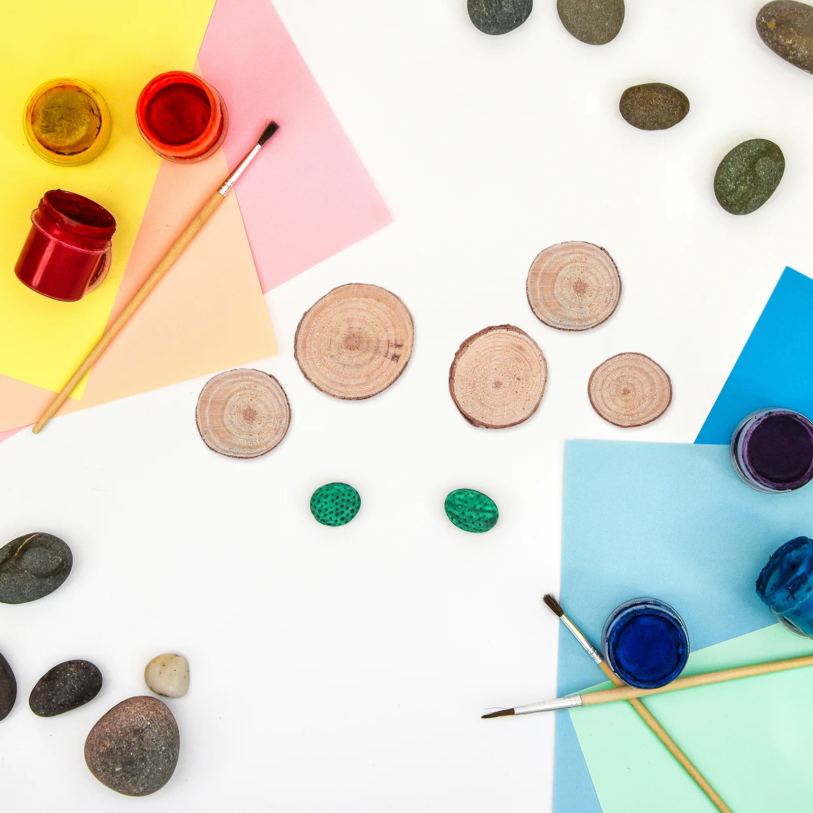 

120pcs Natural Round Wood Slices Unfinished Wooden Discs For Diy Crafts Rustic Wedding Decor Craft Supplies Handicraft Materials