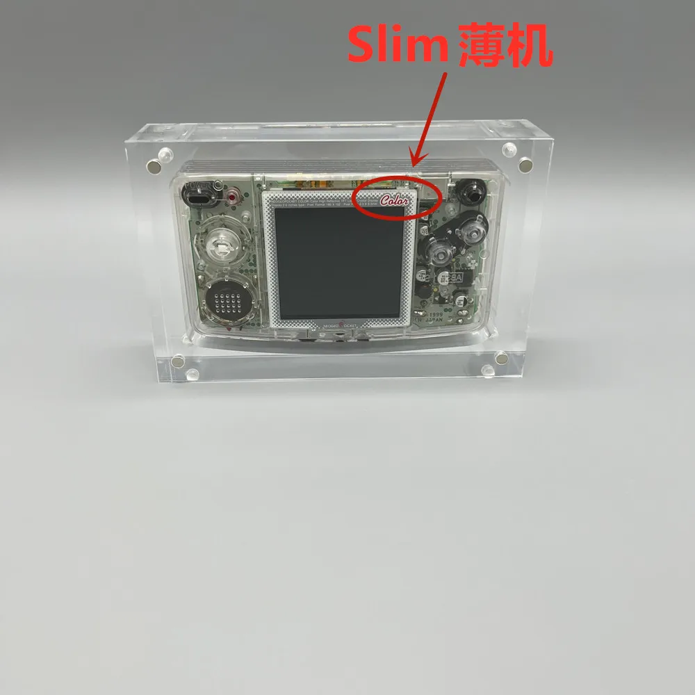 Caja de almacenamiento de consola de cubierta magnética acrílica de alta transparencia para Neo Geo Pocket Color NGPC