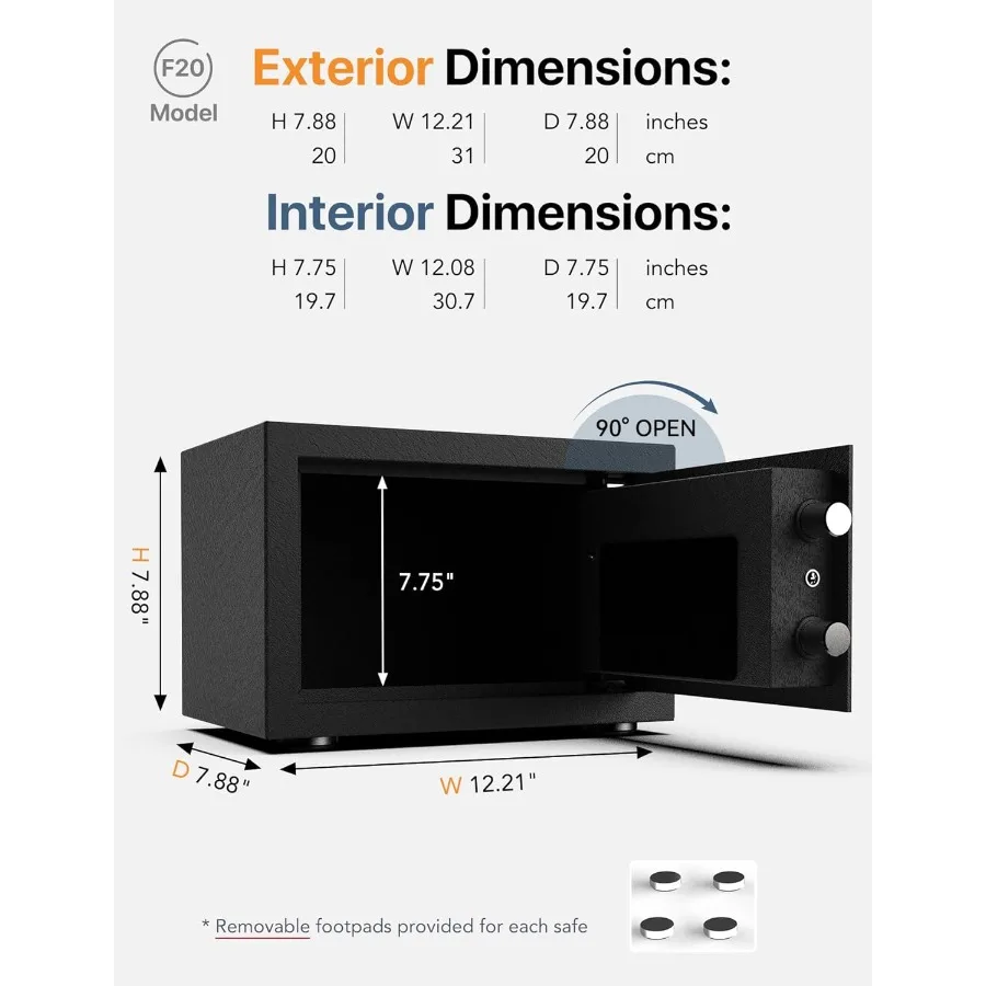 Cassaforte per casa intelligente FORFEND connettività WiFi e controllo tramite app per un archiviazione sicura in casa o in ufficio Caratteristiche comando vocale Acti