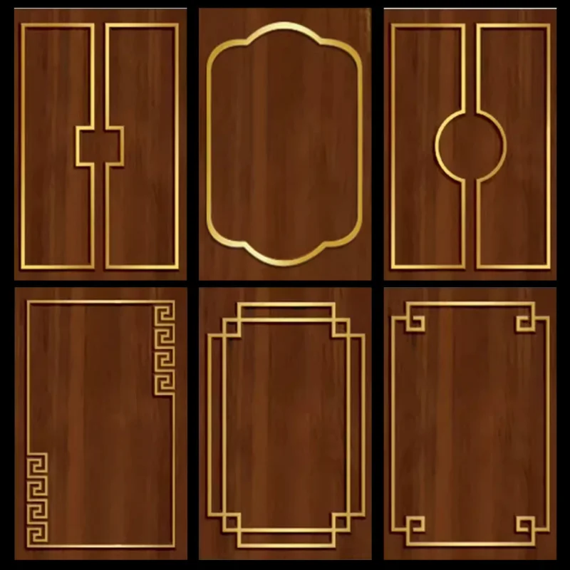 

Customized. Stainless Steel-Shaped Strip Metal Frame Wooden Door Insertion Strip Background Wall Cabinet Door Integra