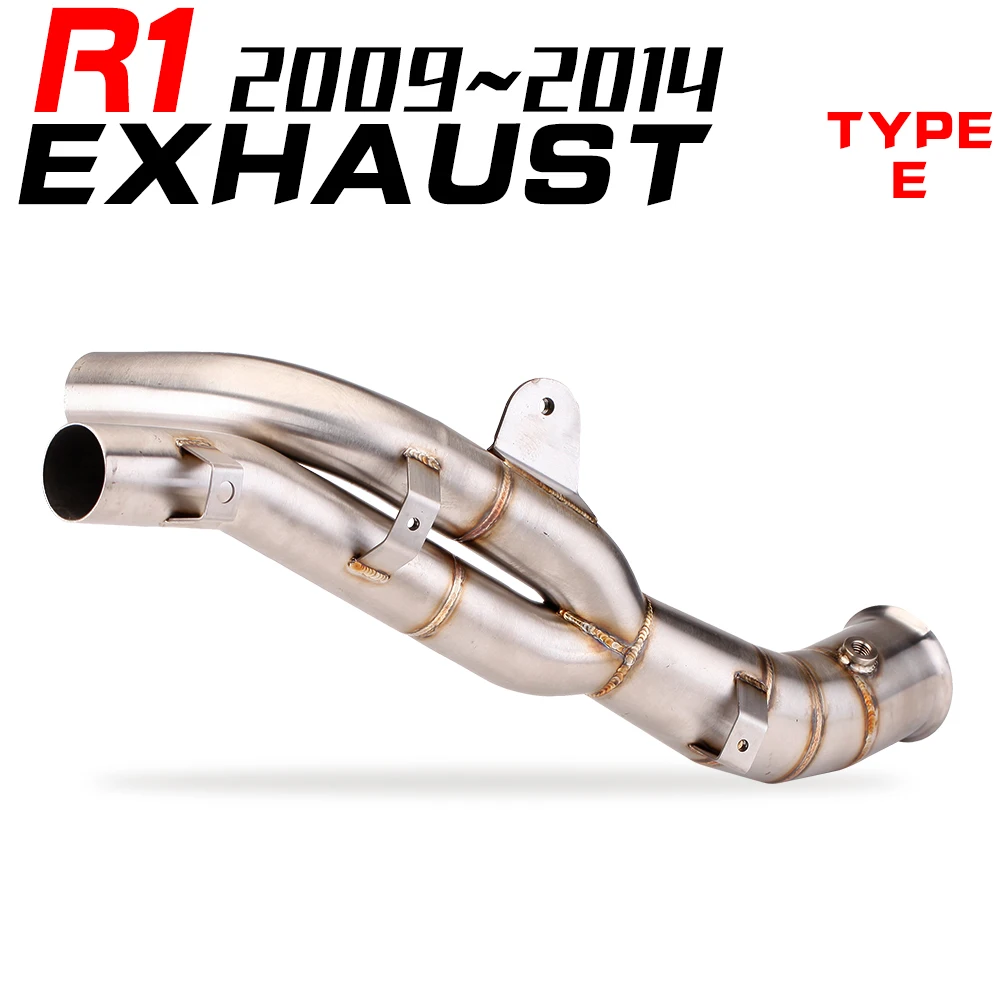 

For R1 2009-2014 YZF-R1 YZF R1 Escape R1 Pipe Motorcycle Exhaust Link Pipe R1 exhaust R1 muffler