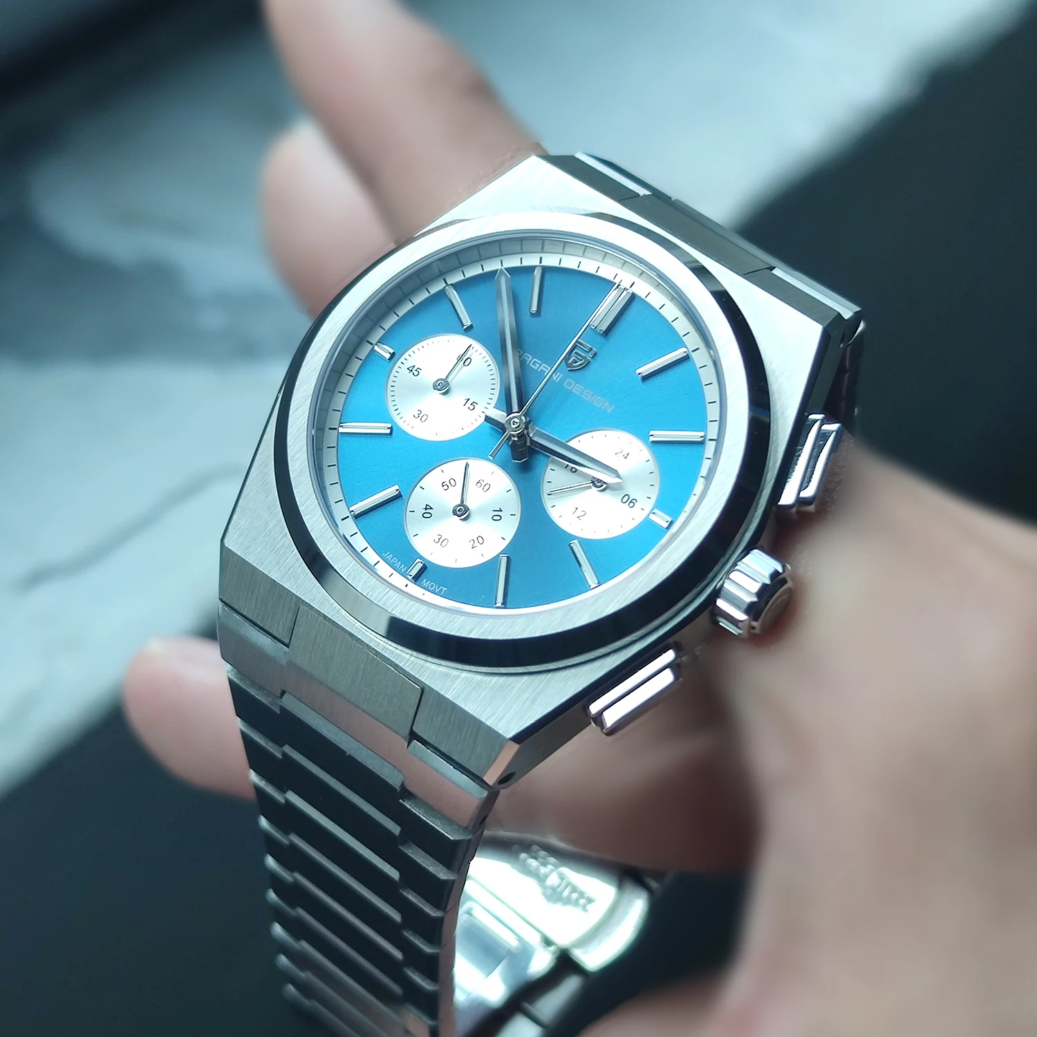 PAGANI DESIGN-reloj de cuarzo militar para hombre, cronógrafo deportivo de buceo, resistente al agua, revestimiento AR, cristal de zafiro, 2023, 1761