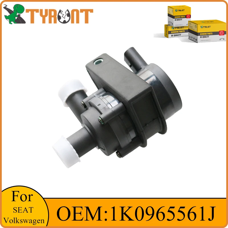 TYRNT Cooling Water Pump Electric Attached Auxiliary 1K0965561J For Volkswagen VW CC Golf Passat Tiguan Jetta Beetle SEAT Leon