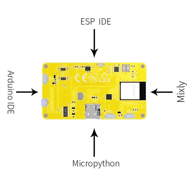 2 Set Layar ESP32-2432S028R ESP32 2.8 Inci 240X320 Layar Sentuh Resistif ESP-WROOM-32 Papan Pengembangan WIFI & Bluetooth