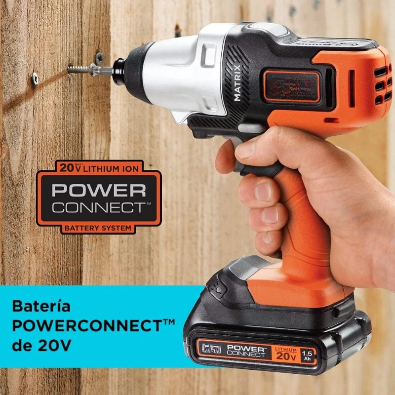 20V MAX MATRIX Drill, Power Tool Combo Kit, 6-Tool Set, Cordless Tool Set (BDCDMT1206KITC)