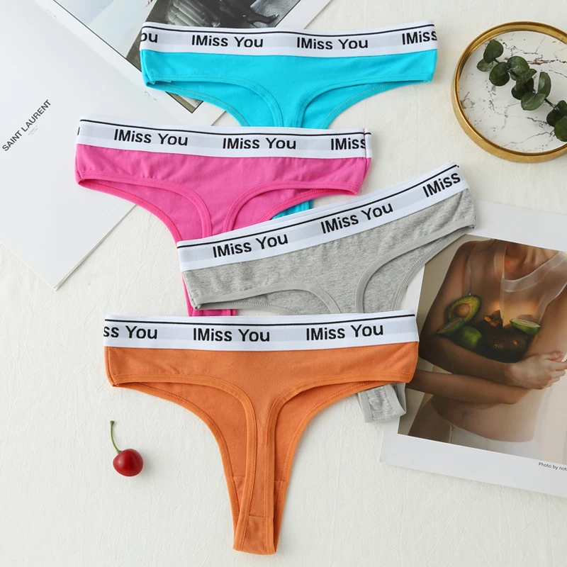 3PCS Cotton Women's Thong,Low Waisted Women's Panties,Sexy And Soft Women's Underwear,Comfortable G-string