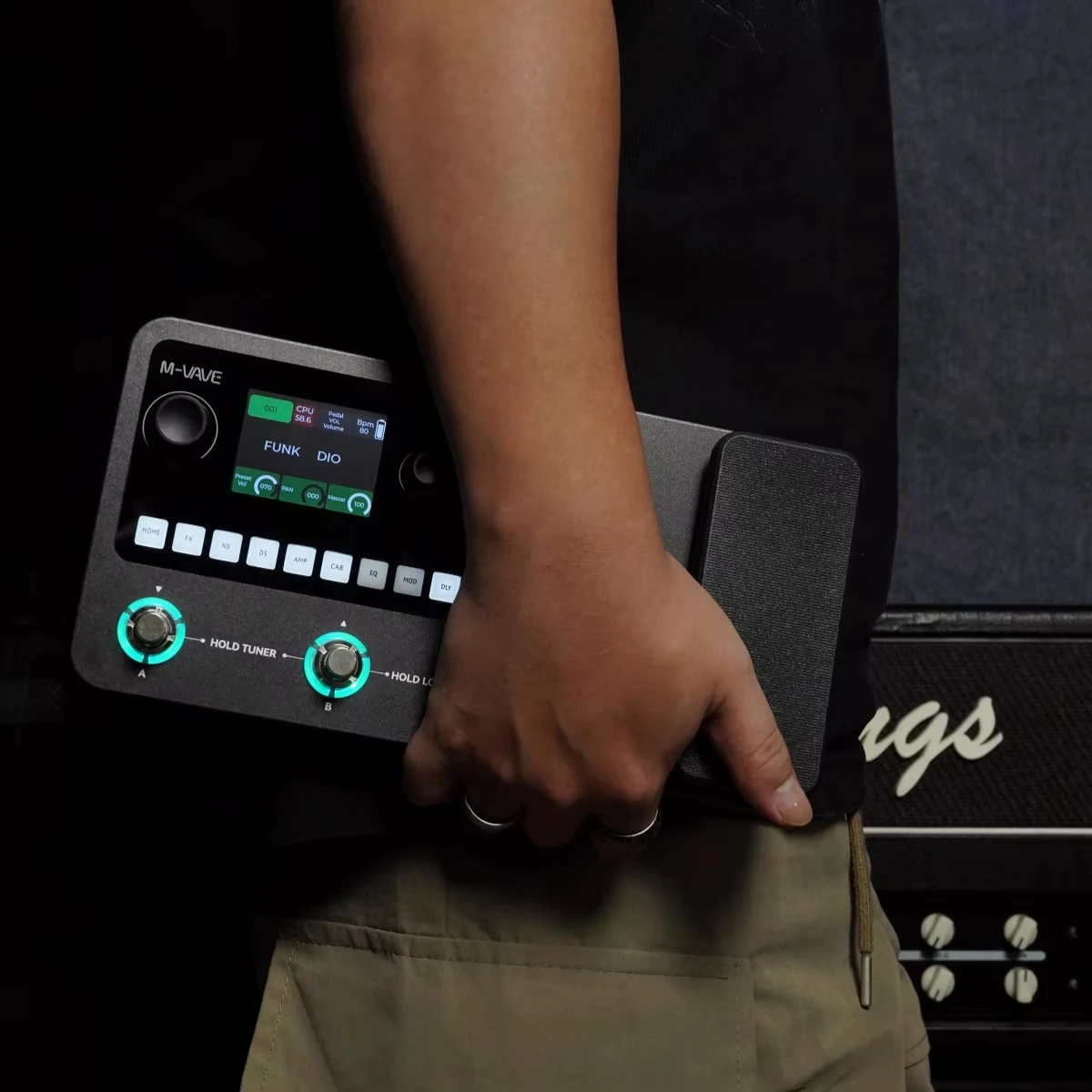 

M-VAVE MK-20 Guitar and Bass Multi-Effect Pedal 100 Effects 120-Second Looper Drum Machine for Practice Suitable for Performance