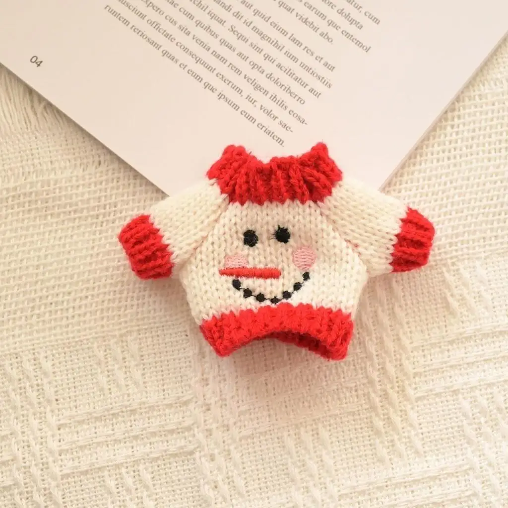 Mini ropa de muñeca de peluche de 17cm, accesorios de atuendo para Corea, Kpop Exo Labubu Idol, árbol de Navidad, conjunto de muñeco de nieve, regalo de ropa