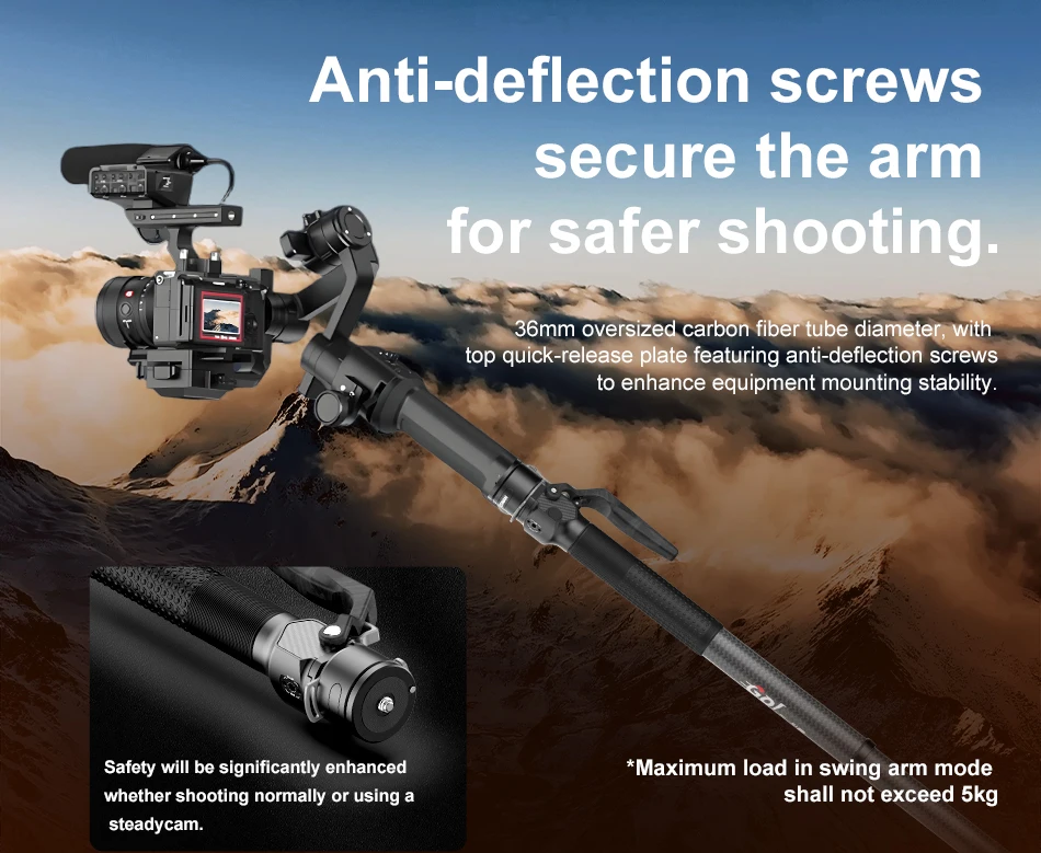 COMAN M1 Kohlefaser-Einbeinstativ mit Schnellwechselplatte für DSLR-Kameraständer, One-Click-Hebe-Reise, leichter Halter – Detail 13