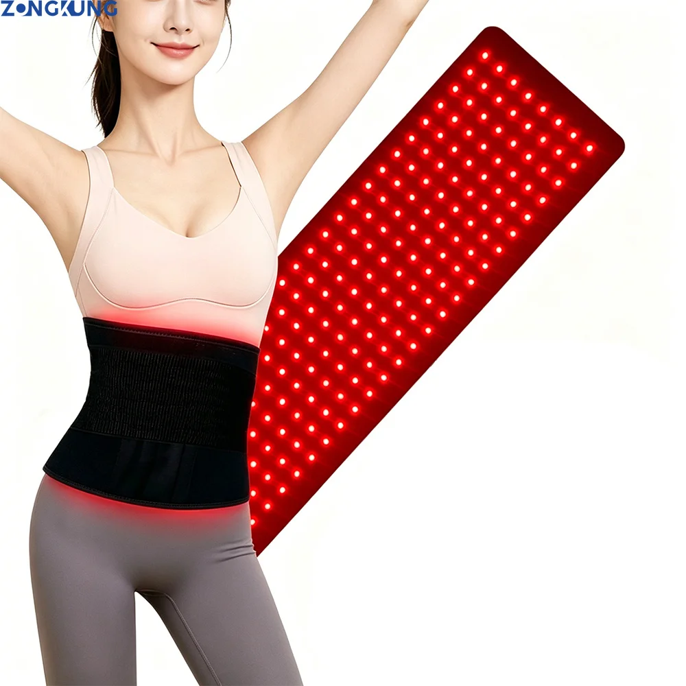 LED Infrared Light Body Pad Wearable Wrap for Back Shoulder Waist 660nm&850nm Infrared Light Weight Loss Device