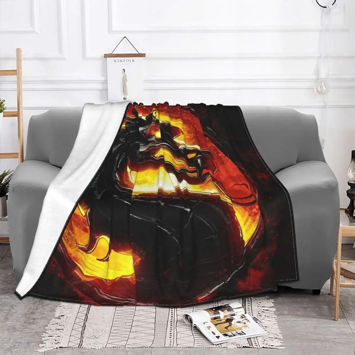 Mortal Kombat Anime Knee Blanket Couple Blankets Home And Decoration Throw Blanket