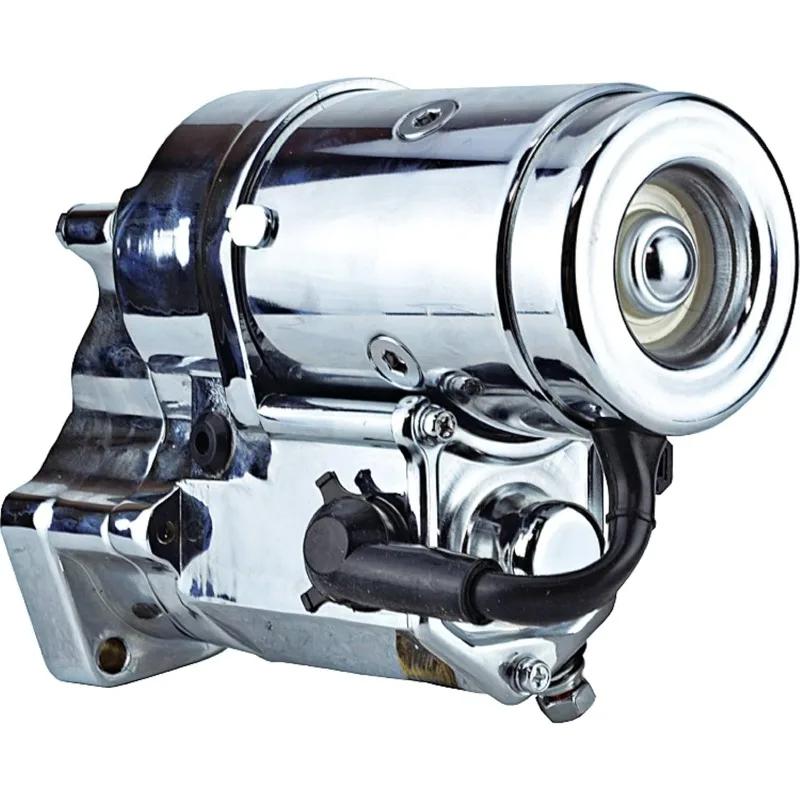 DB Electrical 410-22073 Chrome 2.4KW Starter Kompatibel Dengan/Pengganti Untuk Sepeda Motor Harley Davidson (Dyna, Fatboy