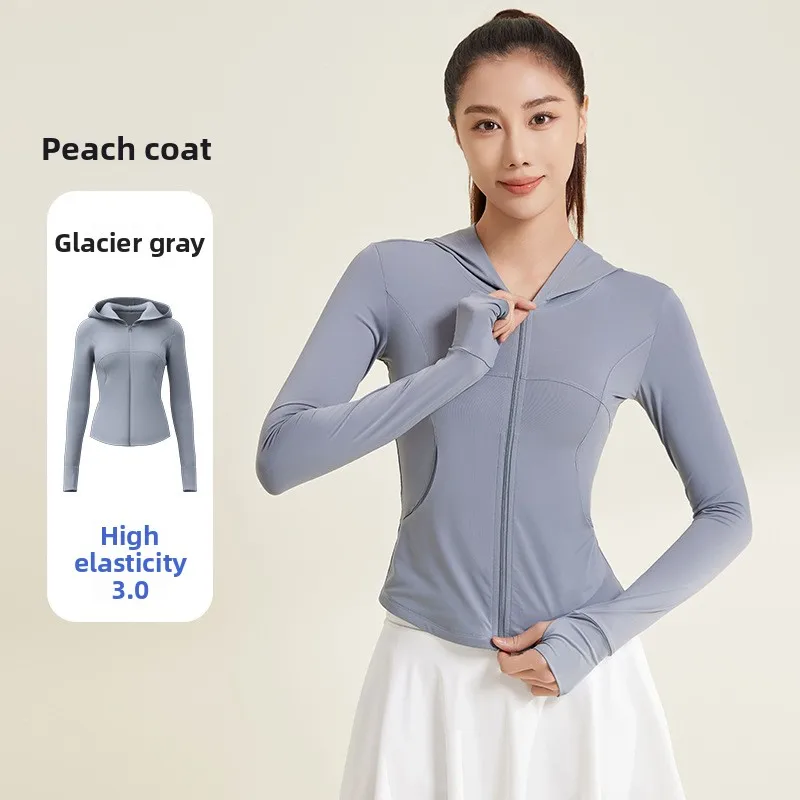 Arrival Women Solid Color High Stretch UPF50+ Sun Protection Hoodie Ice Silk Breathable UV Blocking Lightweight Outdoor Top Coat