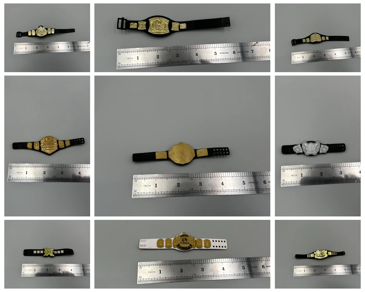 1pc/set BELT CHAMPIONSHIP for Action Figure Wrestling May have some paint off