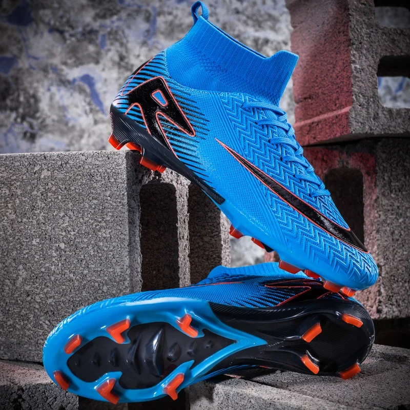 New Men Football Shoes Indoor TF/FG Football Shoes Grass Training Football Field Boots Society Cleats Fast Non Slip Sneaker