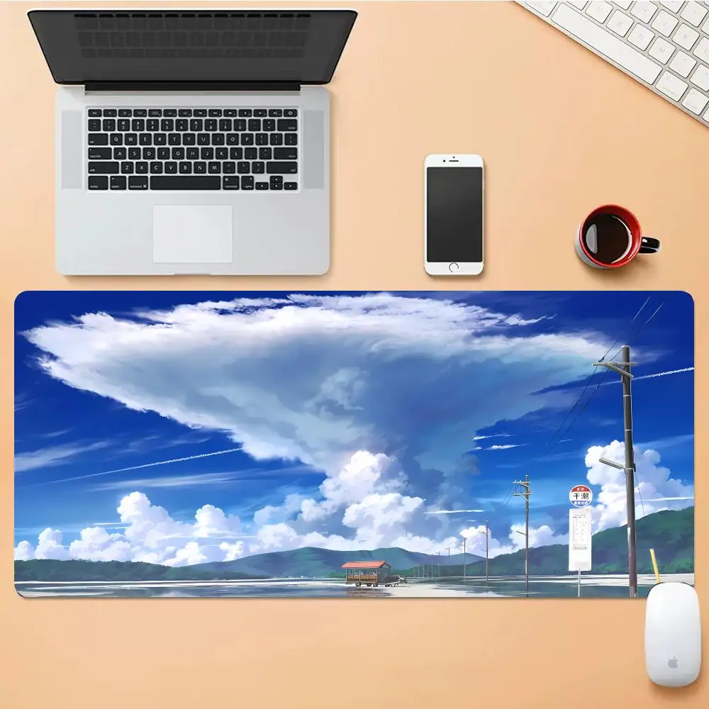 

Clear Sky With White Clouds Mouse Pad Desk Mouse Pad Cute HD Desk Pad Extended Gaming Keyboard Mats Large XXL Gamer Mousepad