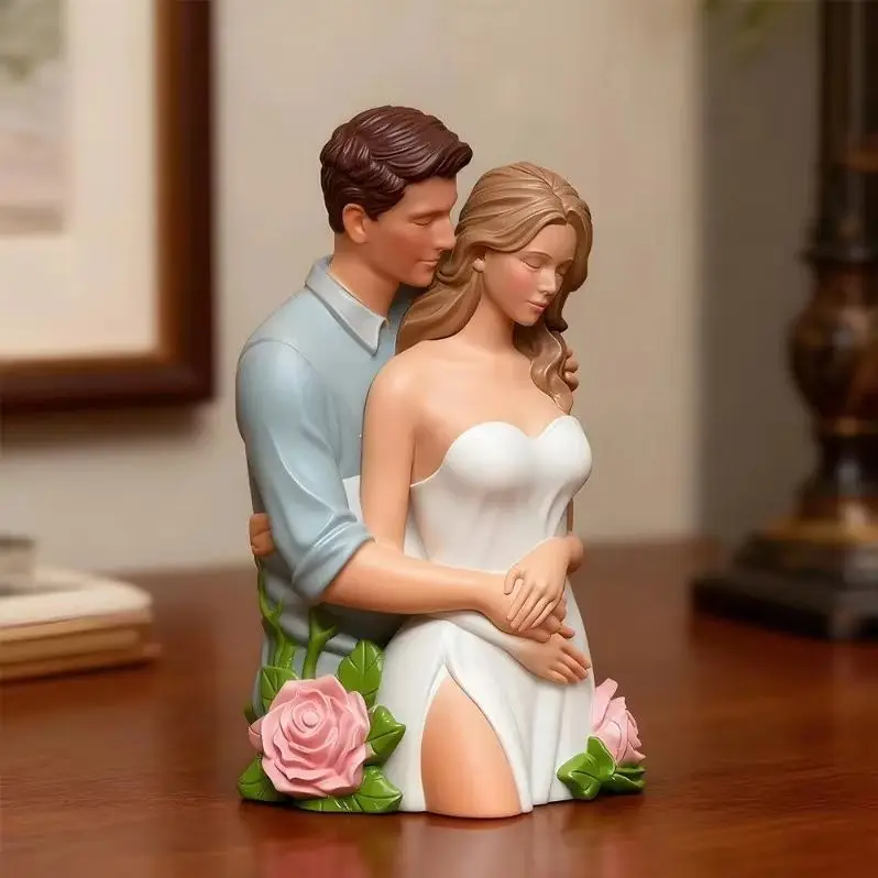 3d angel couple candle mold romantic valentine's day diy aromatherapy craft tools easy to demould for couples