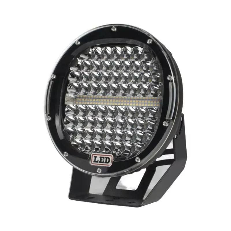 New 9-32V 225W 9-inch LED work light 6500K color flash off-road headlight, waterproof 15,000 lumens, suitable for ATV SUV 4x4