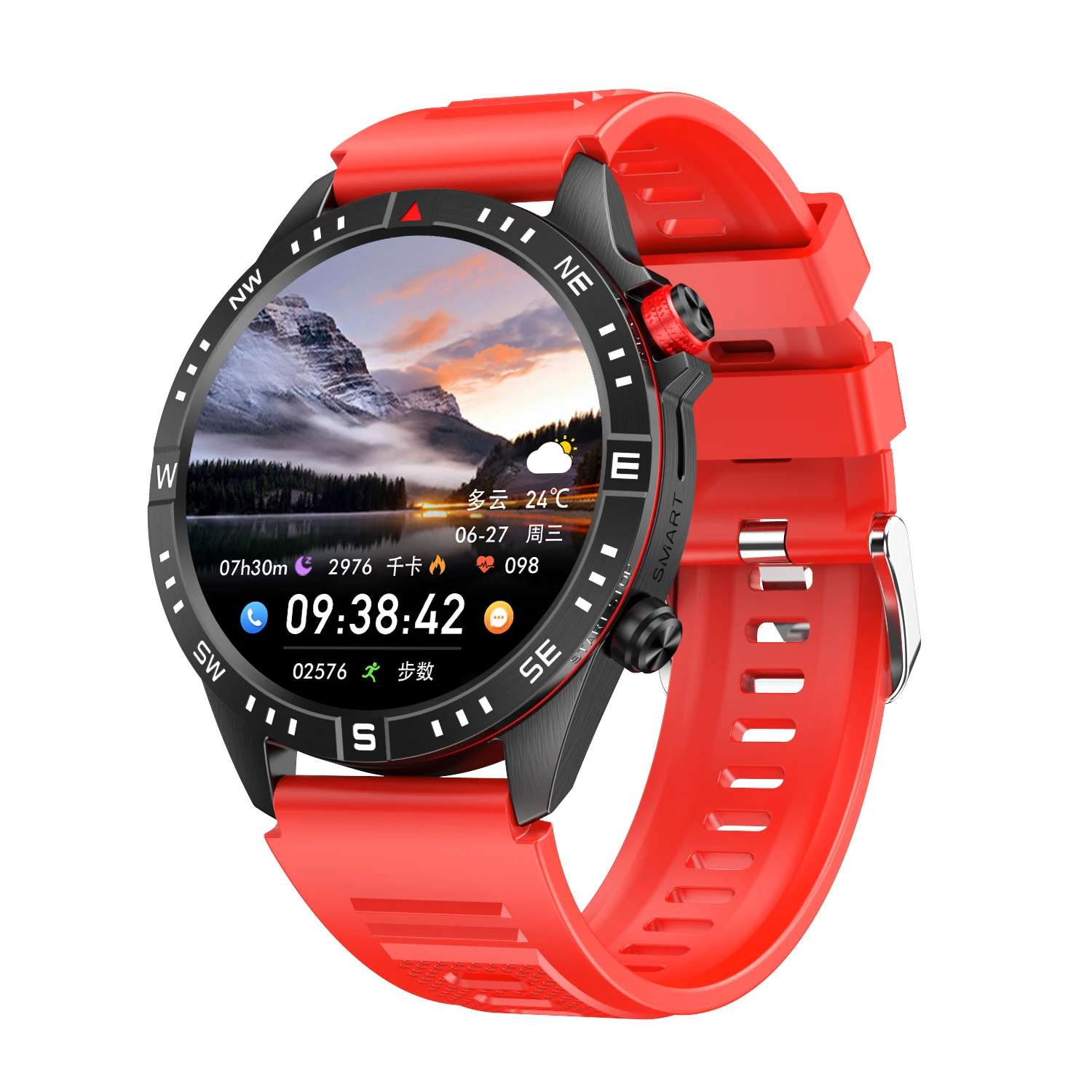 Cy800 Bluetooth Call Hartslagbloeddruk Bloedzuurstofbewaking Oefening Tracker Oproep Smartwatch Voor Mannen En Vrouwen