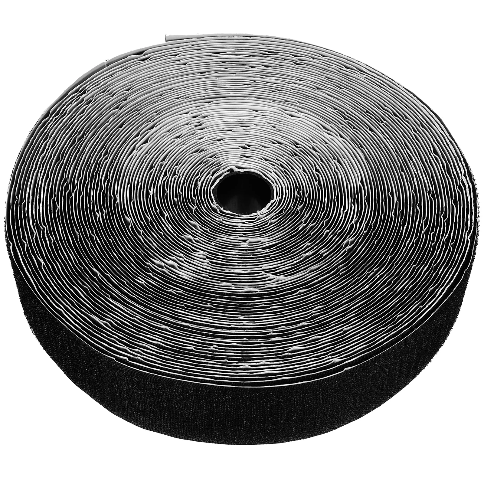 

25m Self Adhesive Nylon Hook Loop Tape 5cm Wide Black Fuzzy Couch Insect Strips Carpet Home Furniture