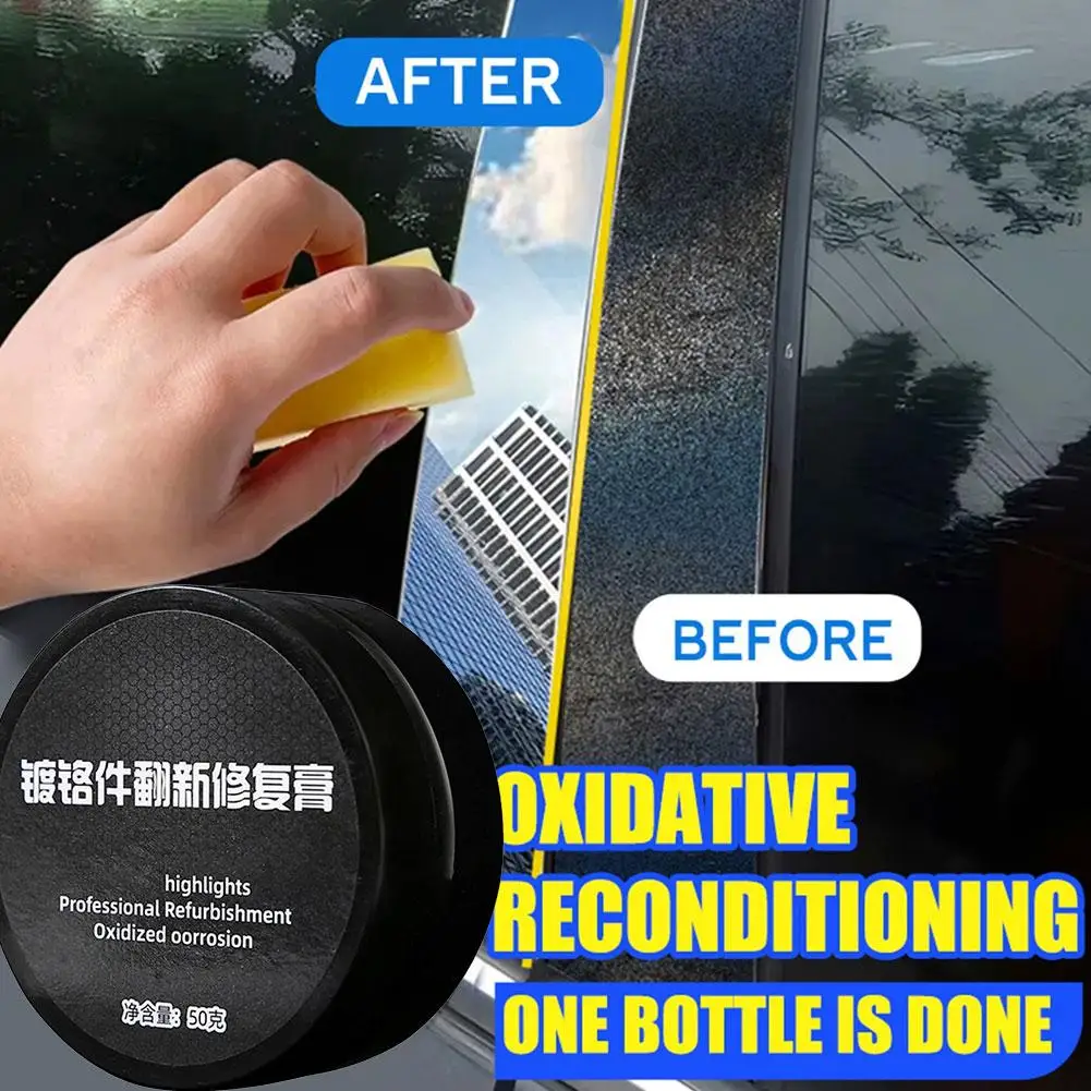 

Польская паста для хромированного ремонта автомобилей, дверных ручек, оконных рамок, царапин с логотипом, восстановление яркости металлических поверхностей J5U1