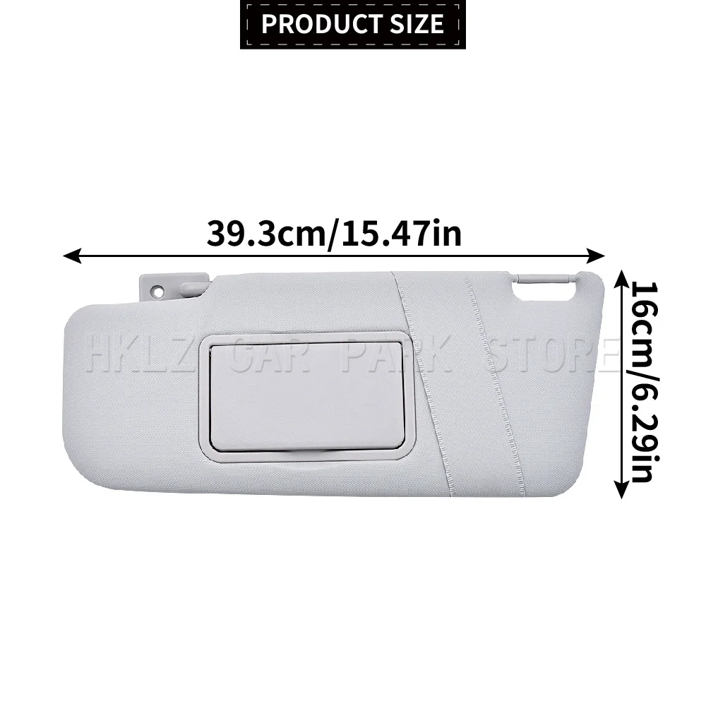 Front Sun Visor Left 735362729 Right 735362730 With Mirror For Fiat Panda 169 MK2 2003-2011 Replacement Accessories
