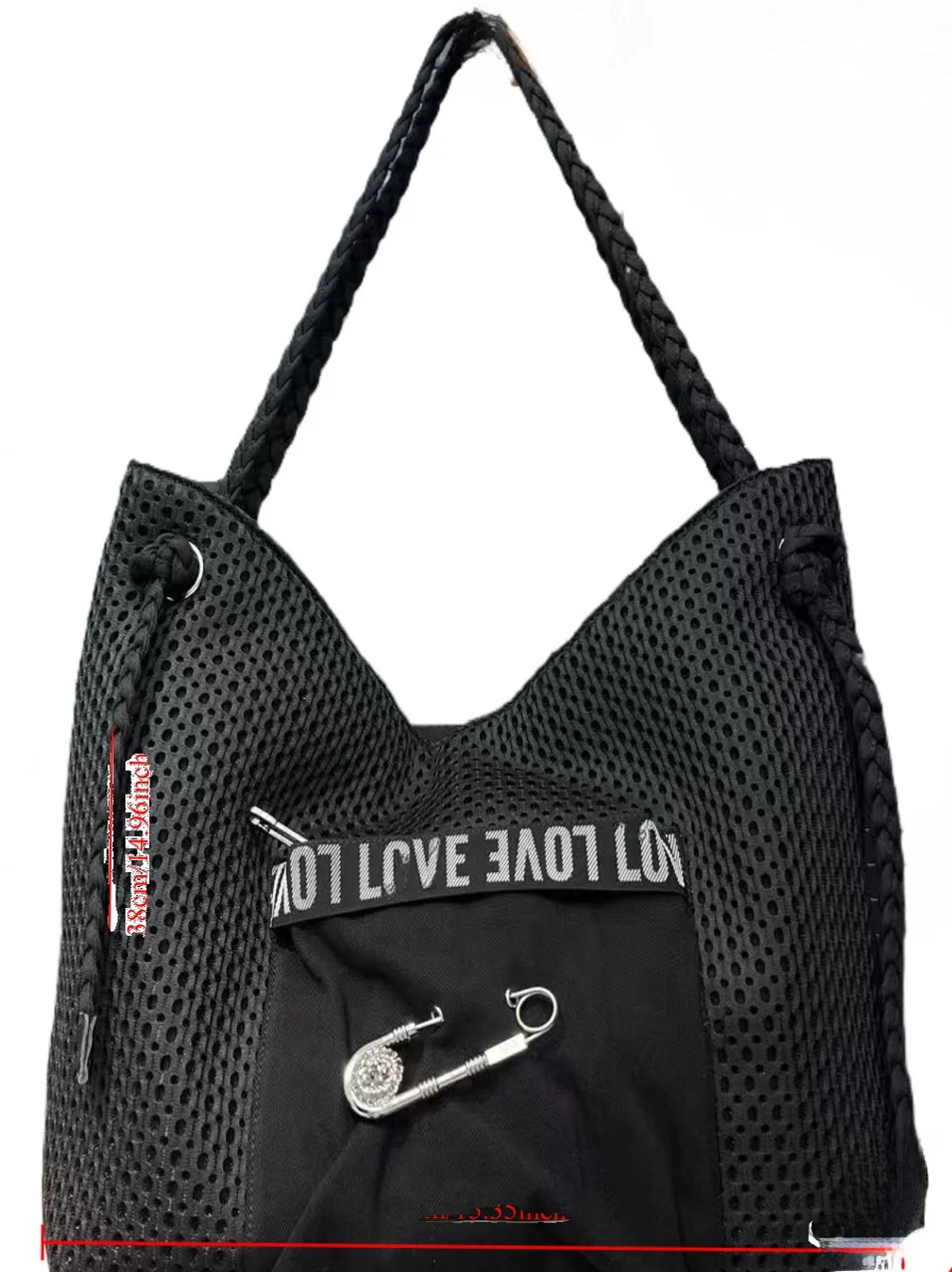 

Original Large Pin Tote Bag Women's oulder Bag 2025 New Small Design Sense Zipper Large Bag Commuter Sle Soft Canvas