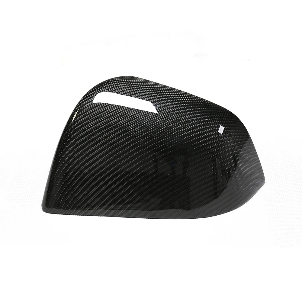 hot sale car carbon fiber mirror cover glossy black color side view mirrors for model y