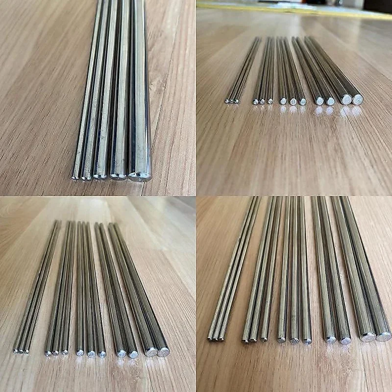 10/25Pc Stainles Steel Solid Round Rod tornio Bar Stock assortiti per strumento artigianale fai da te diametro 2mm 2.5mm 3mm 5mm 6mm 8mm 10 mm14mm