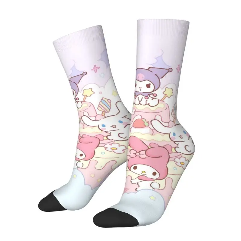 

Custom Melody Men Women Crew Socks Unisex Novelty Cute Cartoon Spring Summer Autumn Winter Dress Socks