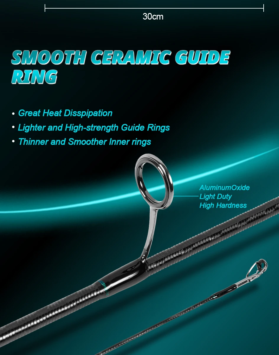 MIFINE TORNADO Ultraleichte Spinnrute 30T für Köder 0,6-3g/0,8-5g/1-6g für Süßwasser Salzwasser Forellen- und Barschangeln mit Tubular-Spitzen – Detail 4