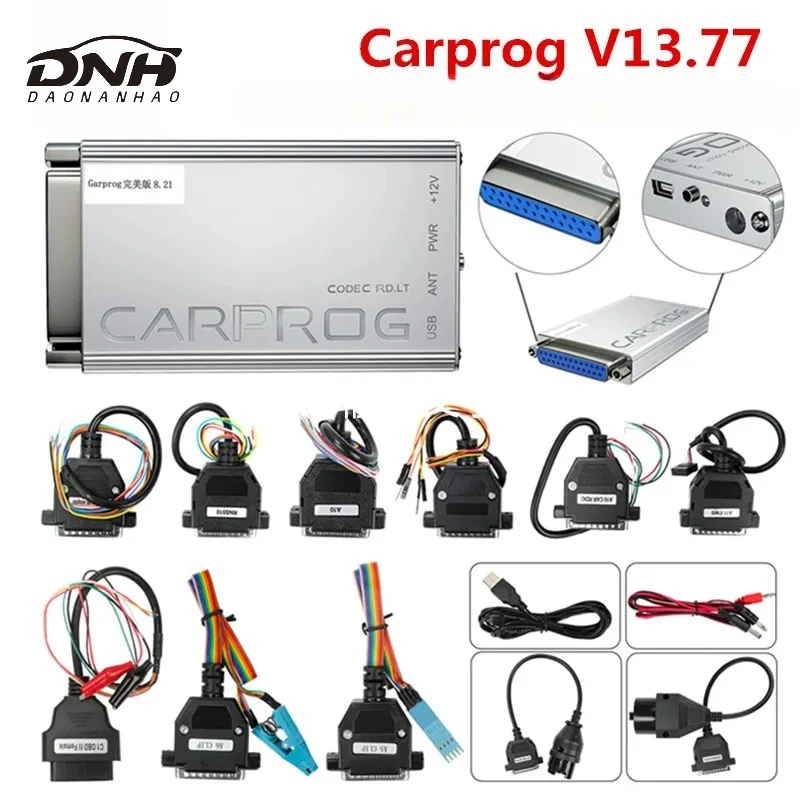 Carprog V13.77 2026 Muslimate Carprog 8.21 Con Adattatori Completi, Programmatore Online Carprog Auto Airbagtool, Migliore Di Carprog10.93-image