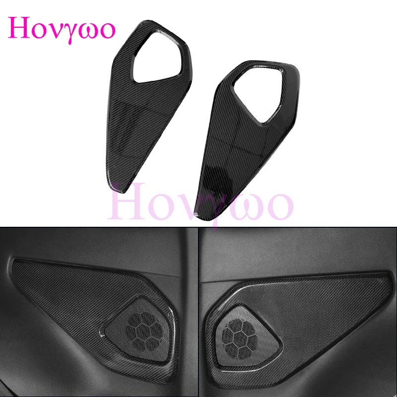 

Real Hard Carbon Fiber Interior Rear Door Speaker Panel Trim For Subaru BRZ For Toyota GR86 2022up