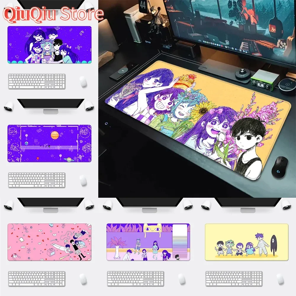 

Cartoon Cute Omoris Mousepad HD Printing Computer Gamers Locking Edge Non-slip Mouse Pad XXL90x40cm Keyboard PC Desk Pad