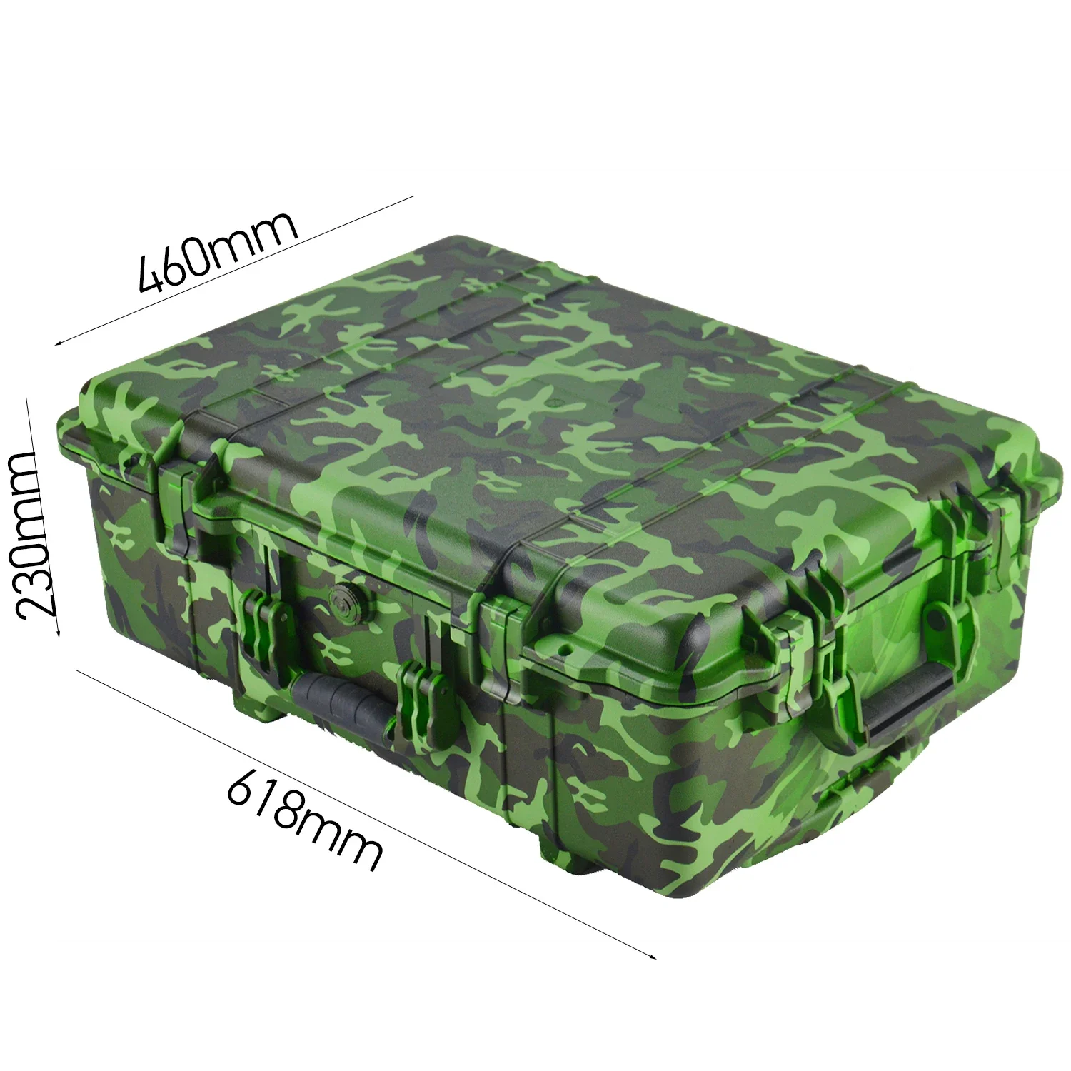 Factory Price OEM Camouflage Printed Multi-functional Hard Plastic Equipment Protective Safty Tools Carrying Case with Foam