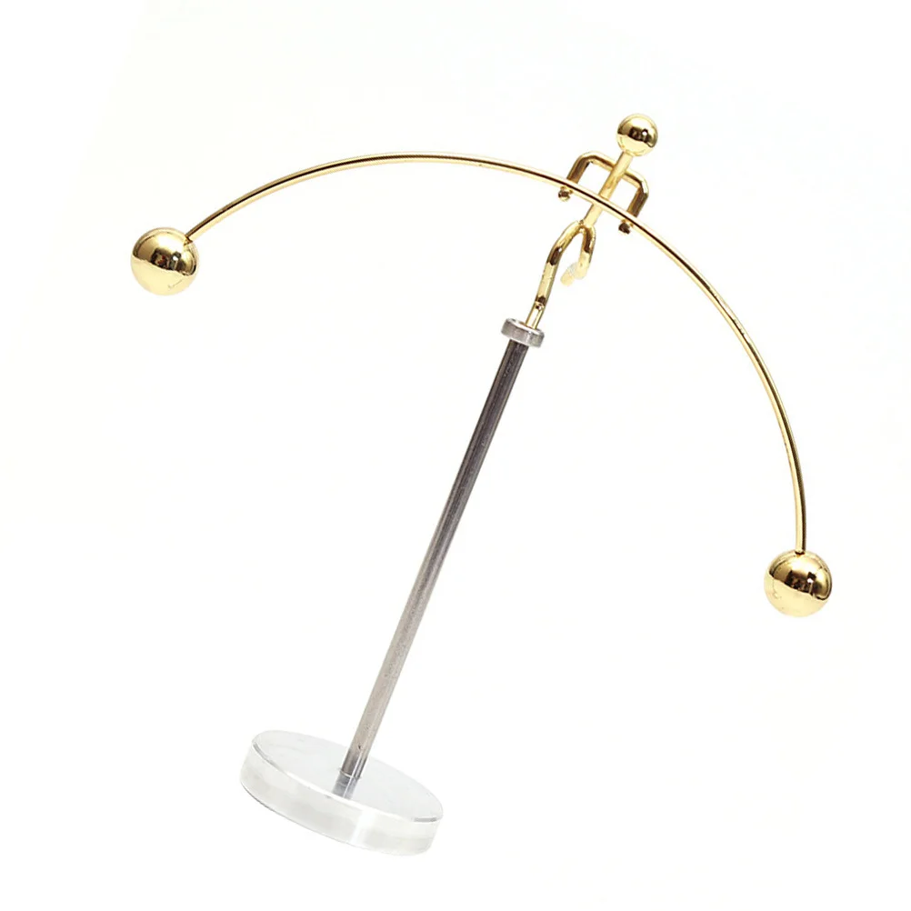 

Iron Tumbler One-Legged Man Small Balance Ball Weightlifting Desktop Ornament Home Office Decor Tumbler One-Legged Man