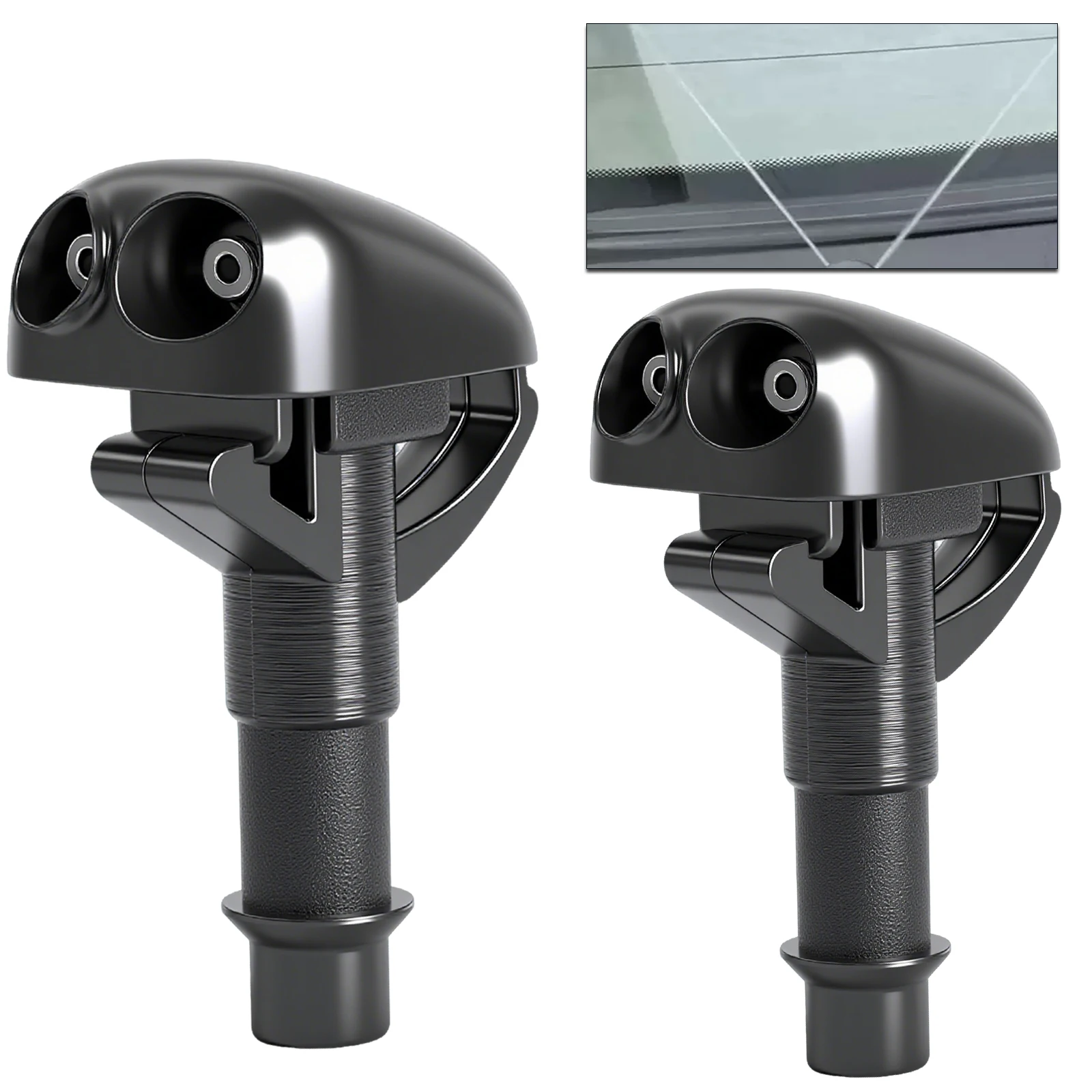 Bico de jato para limpador de para-brisa dianteiro, 2 peças, para mitsubishi triton strada l200 eclipse montero colt lancer oe #   8265A083