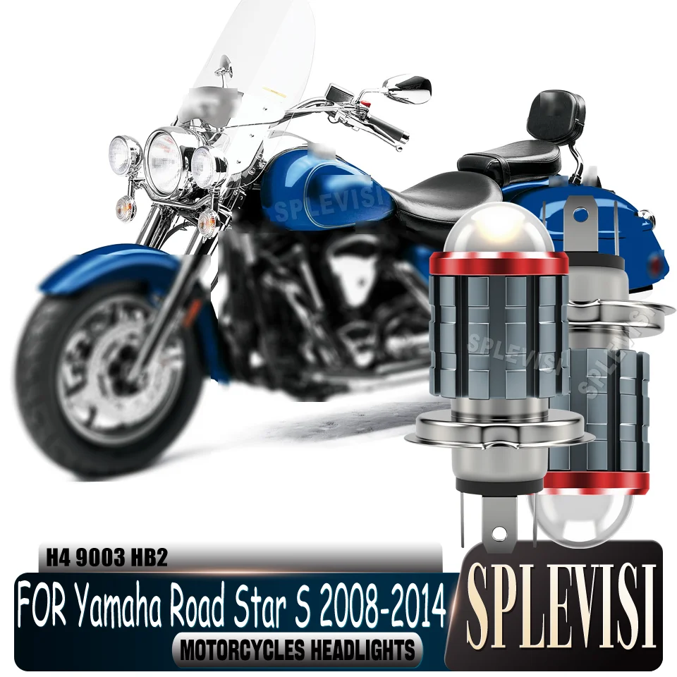 

Reduce Eye Fatigue Instant On No Dark Spots LED Motorcycle Headlight For Yamaha Road Star S 2008 2009 2010 2011 2012 2013 2014