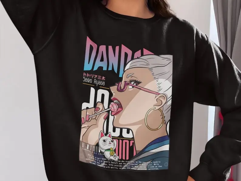 Ayase Seiko Dandadan Manga Anime sweatshirt Gift for anime fan Gift for friends Funny Anime Unisex sweatshirt Plus size