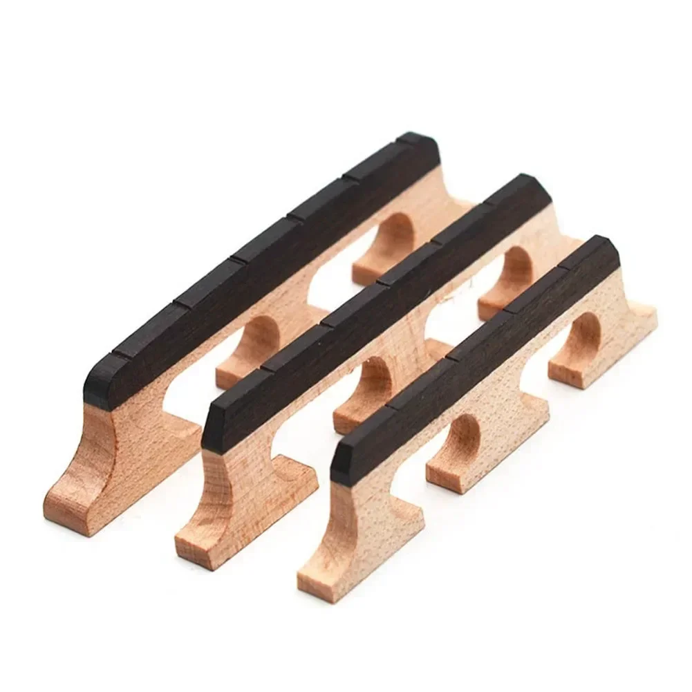 1 pz acero ed ebano 3 piedi Banjo Bridge per 4 5 6 corde Banjos parti di ricambio erhu tool Banjo Bridge Parts accessori