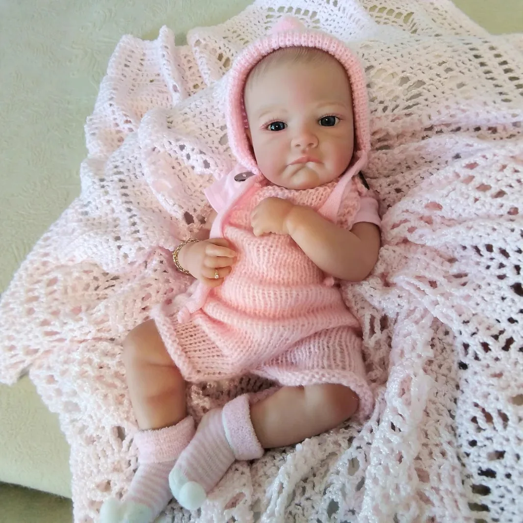 Reborn Silikon Baby realistische Neugeborene Babypuppen Spielzeug Weihnachtsgeschenk lebensechte echte Babypuppen, die echt aussehen Baby bemaltes Spielzeug