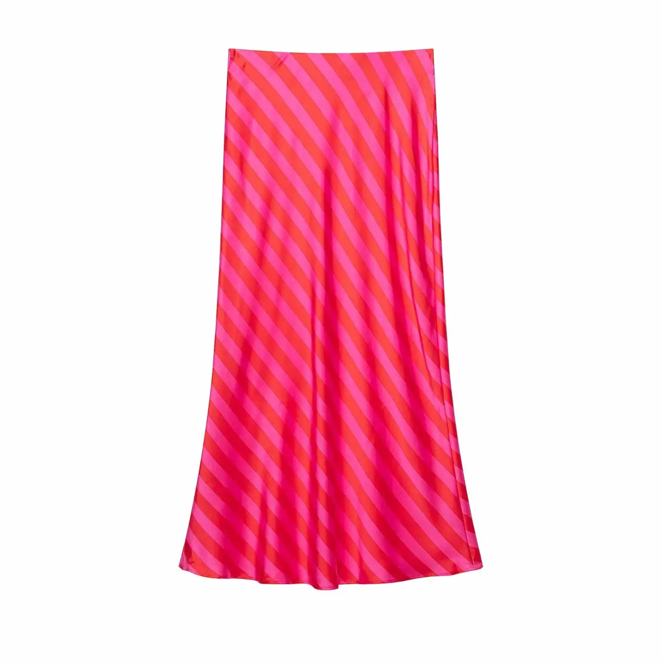 TFMLN Neues Damen-Streifenrock-Set, Neckholder-Top mit Rückenausschnitt, elastischer Bund, Midiröcke, lässiges Sommer-2-Teiler-Set für Damen – Detail 11